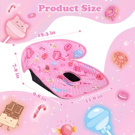 Babenest Car Seat Potty Protector Cover -Waterproof Carseat Training Liner for Baby &Toddler Shower Gift, Dry Piddle Pee Pad with Fun Designs for Strollers & Infant Car Seats (2pcs Pink)