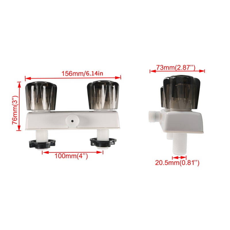 RV Shower Faucet RV Shower Valve Diverter 4” Bathroom Shower