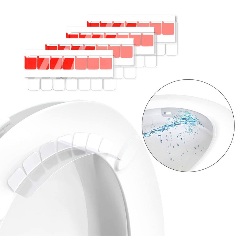 1PCS Toilet Seat Splash Guard,Transparent Toilet Seat Pee Guard,Urine Deflector,