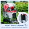 PawHut Dog Pram Rain Cover, Cover for Dog Stroller Buggy,