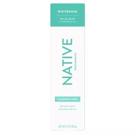 Native Whitening Wild Mint & Peppermint Oil Fluoride Free Toothpaste, 4.1 oz