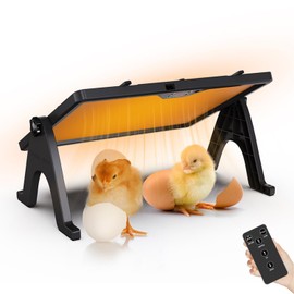 TAFALAA Smart Chick brooder Heating Plate for Chick 12"x16"Warmer Rotating brooder Heater Chicken Heat Plate with Adjustable Temperature, Timer,Remote Control