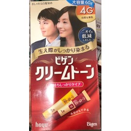Bigen Cream Tone Hair Dye 60g / 비겐 크림톤 염모제 60g X 2팩(4G자연밤색)-코스트코