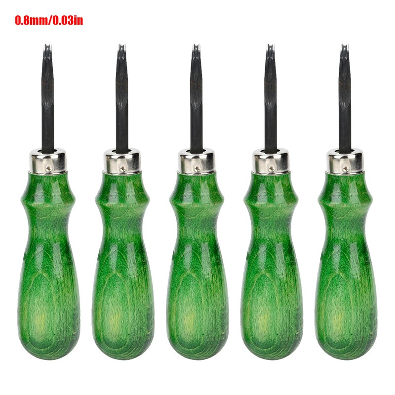 0.6mm-1.4mm Professional Beveler DIY Accessory Leather Craft Edge Cutting Tool