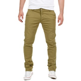 Yazubi Men's Chino Pants Dustin Old Navy Color Pants Chinojeans, Green (Dusky Green 4R170517), W34/L32