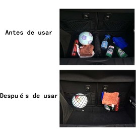 Red de Carga de Malla Universal para Almacenamiento de Coche, Organizador de Pegatinas de Pared, Bolsa, Bolsa, Red de Malla de Almacenamiento para Maletero de Coche, 2pcs (Cargo Net)