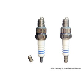 XUHOLOPE A7TC Spark Plug C7HSA CR7HSA A7RTC A7TC Replace for GY6 Engine 50cc 70cc 90cc 100cc 110 125 150cc 139QMB 154QMI 157QMJ Motorcycle Scooter Dirt Pocket Bike ATV Moped Quad