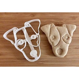 Jack Russell Cookie Cutter and Dog Treat Cutter - Face - 5 inch