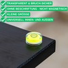 Round spirit level set, 5 pieces, with diameter 25 mm