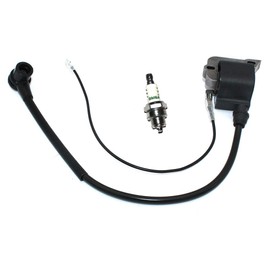 Ignition Coil Module With Spark Plug BM6A For Husqvarna Brush Cutter 240EPA 240R 240R EPA 245R 245R EPA 245RX 250R 250RX 250PS PS50 Prunning Saw Poulan Chainsaw 3000CB KS412 Parts# 506027204 506010001