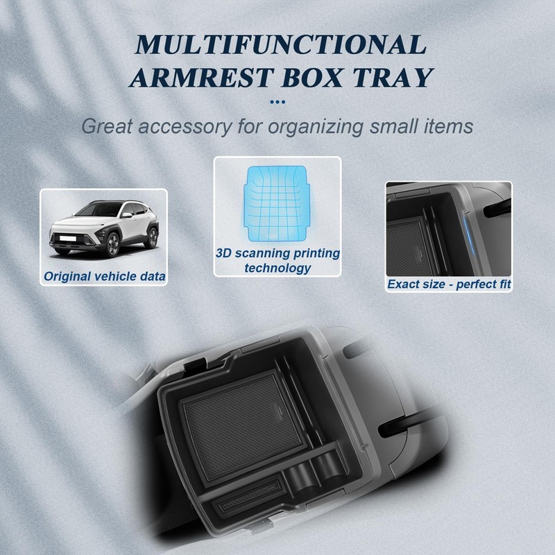 BIBIBO Storage Box for H*yundai Kona SX2 EV Hybird 2024