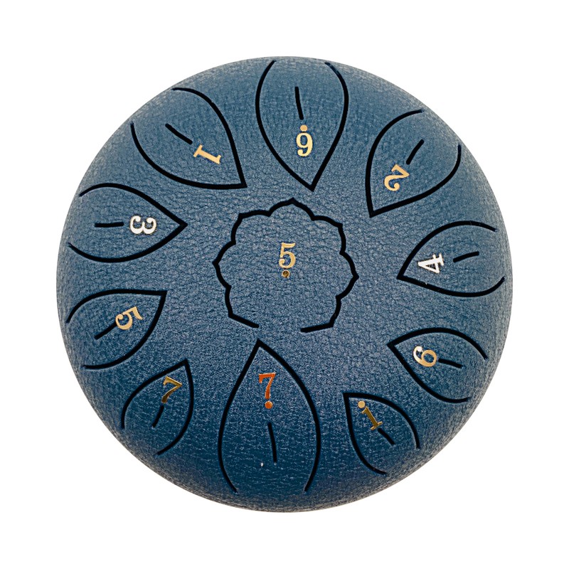 6in Metal Tongue Drum Mini 11-Tone Hand Pan Drums with