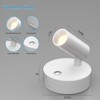Olafus LED Wireless Spotlight Indoor, Rechargeable Battery Uplighting Indoor with