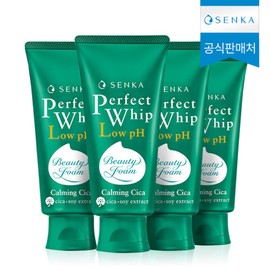 Senka 센카 퍼펙트 휩 로우 pH 카밍 시카 100g 4개 Senka Perfect Whip Low pH Calming Cica 100g 4 Packs