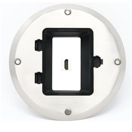 RiteAV 1 Port HDMI Jack Wall Plate - Floor Box [Stainless Steel]
