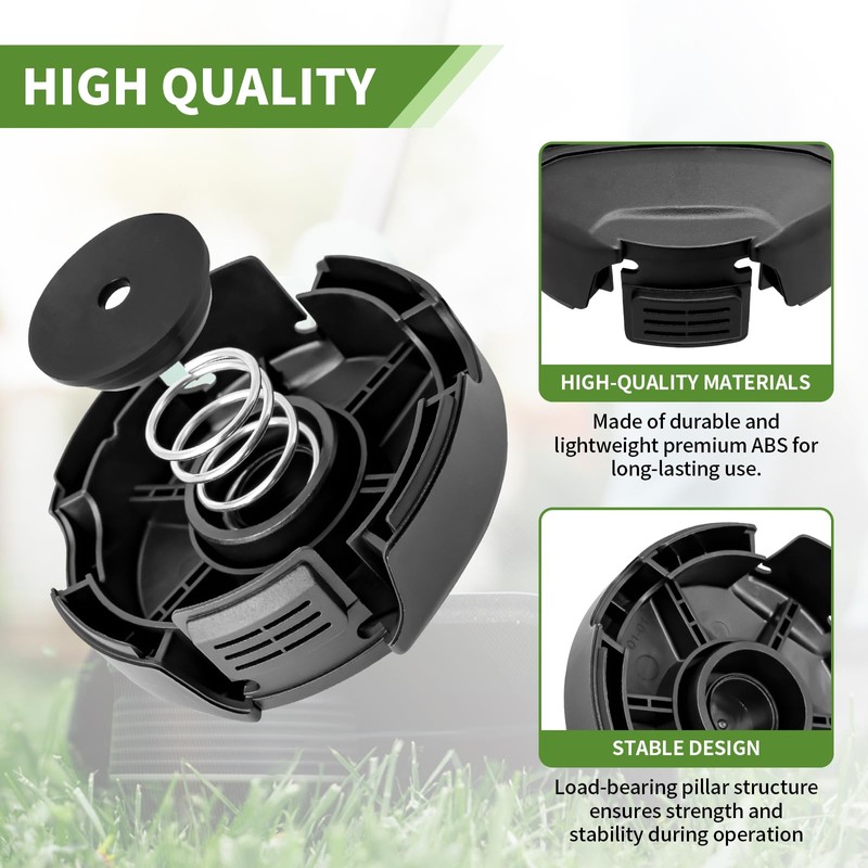 CLSR2U DWO1DT995 Weed Trimmer Head Cap Cover with Spring and