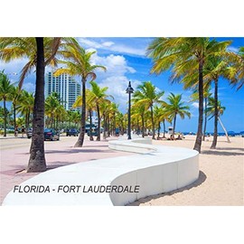 Florida USA United States Fridge Refrigerator Magnets (1 Piece, Style: Fort Lauderdale #FL143)