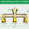 Garden Hose Splitter, Water Hose Splitter 3 Way Heavy Duty