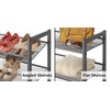 Whitmor Steel Mesh 3-Tier Shoe Rack Gunmetal