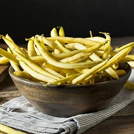 Cherokee Black Wax Bush Bean Garden Seeds - 5 Lb ~5,600 Seeds - Non-GMO, Heirloom Vegetable Gardening Seeds - Black Seeded