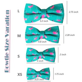 azuza Dog Collar with Adjustable Bowtie for Small Medium Large Dogs