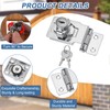 MECCANIXITY Twist Knob Keyed Hasp Locks Safety Packlock Clasp Hasp