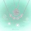 Collar Convertible Plata 925 Corazón Y Trébol De 4 Hojas