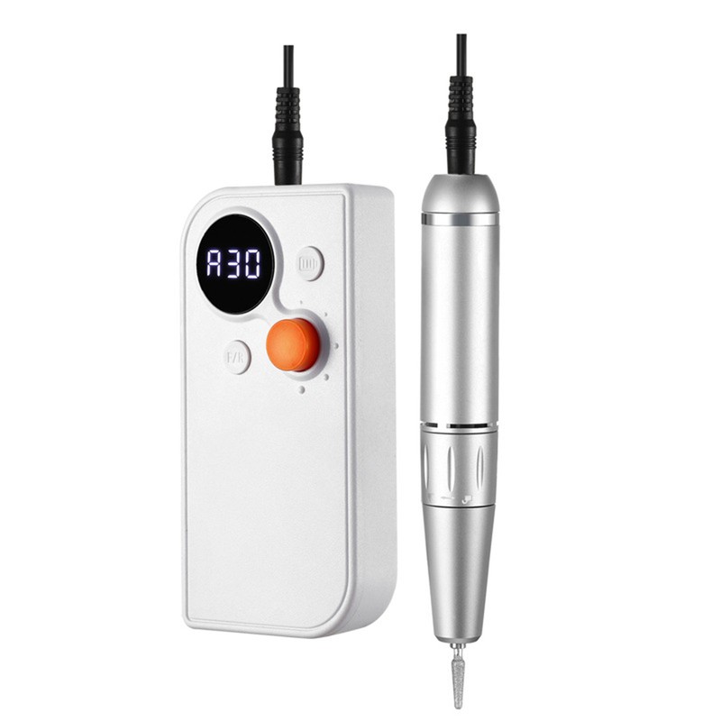 UV101 Nail Drill Machine LED Screen 0‑30000RPM Potable Nail Grinding