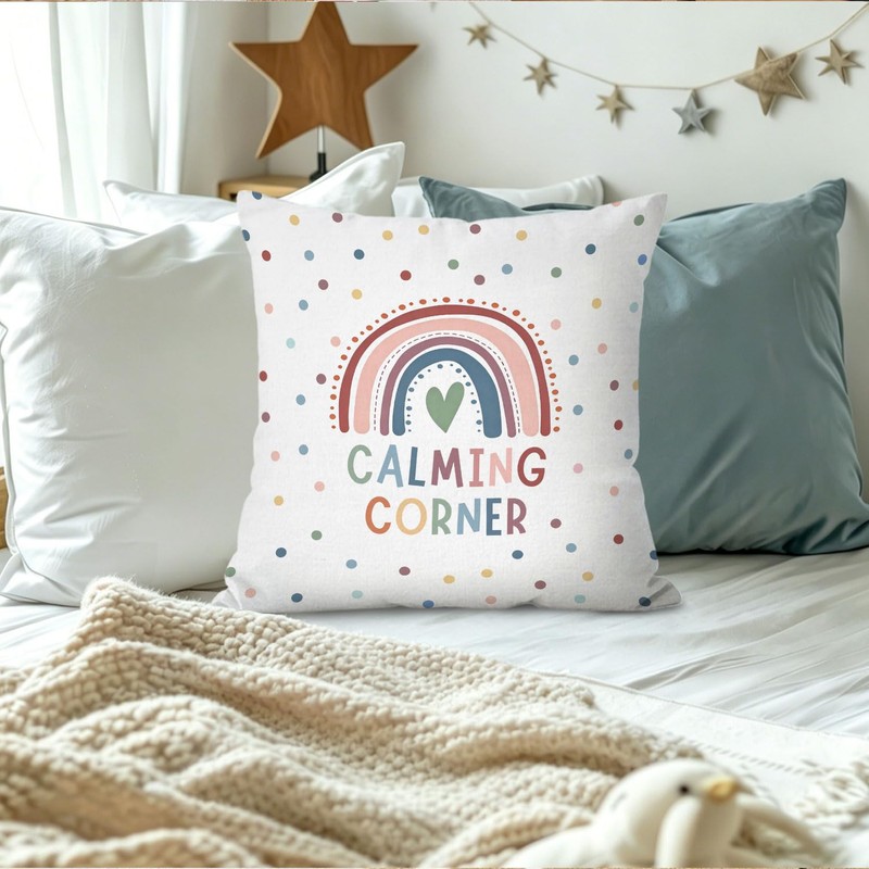 Calm Down Corner Supplies Calming Corner Decor Pillow Cover 18x18