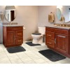 Garland Rug 4 Piece Bath Set Dark Gray Non Slip