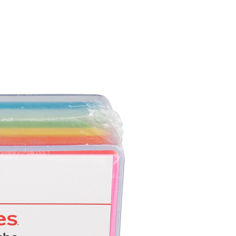 Staples® Assorted Colors Cube Memo Pad 500 Sheets