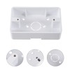 Uonlytech 5Pcs Plastic Outlet Box Wall Socket Plate Wall Mounted