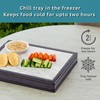 Gourmet Basics by Mikasa Freezable Cooling Charcuterie Serving Tray, 12.75