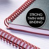 Black n' Red Notebook, Twin Wire, Poly Cover, 11-3/4” x
