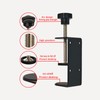 Jhanw 3 inch C-Clamp with Four Small Holes in the