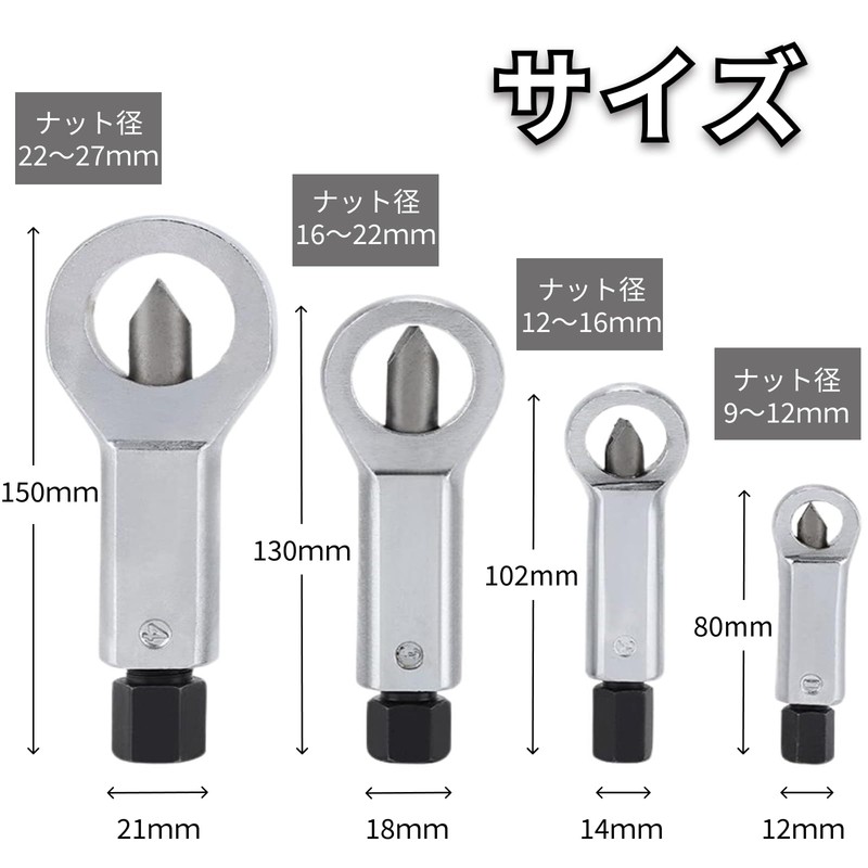 Nut Splitter, Nut Breaker, Screw Remover, Nut Remover, Metal Cutter,