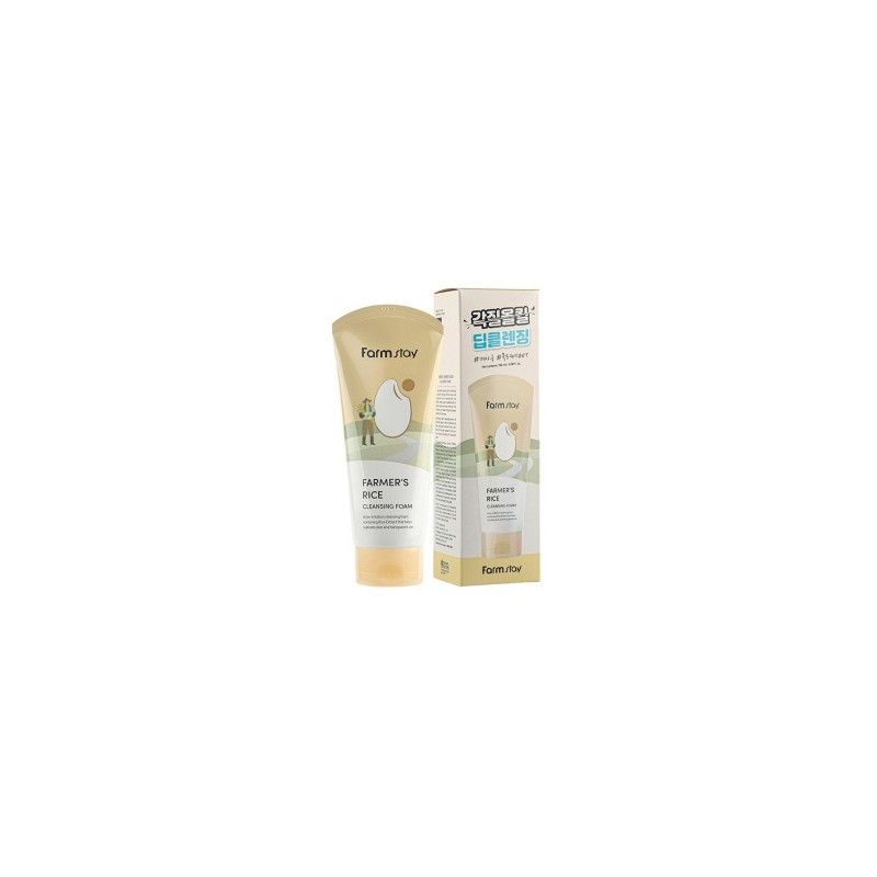 Farm Stay Farmers Cleansing Foam Rice 180ml / 팜스테이 파머스