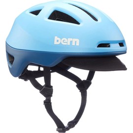 Bern Major Adult Bicycle Helmet, MIPS Rotational Impact Protection, Compass Dial-Adjusted Fit, MIPS Matte Cyan, Large