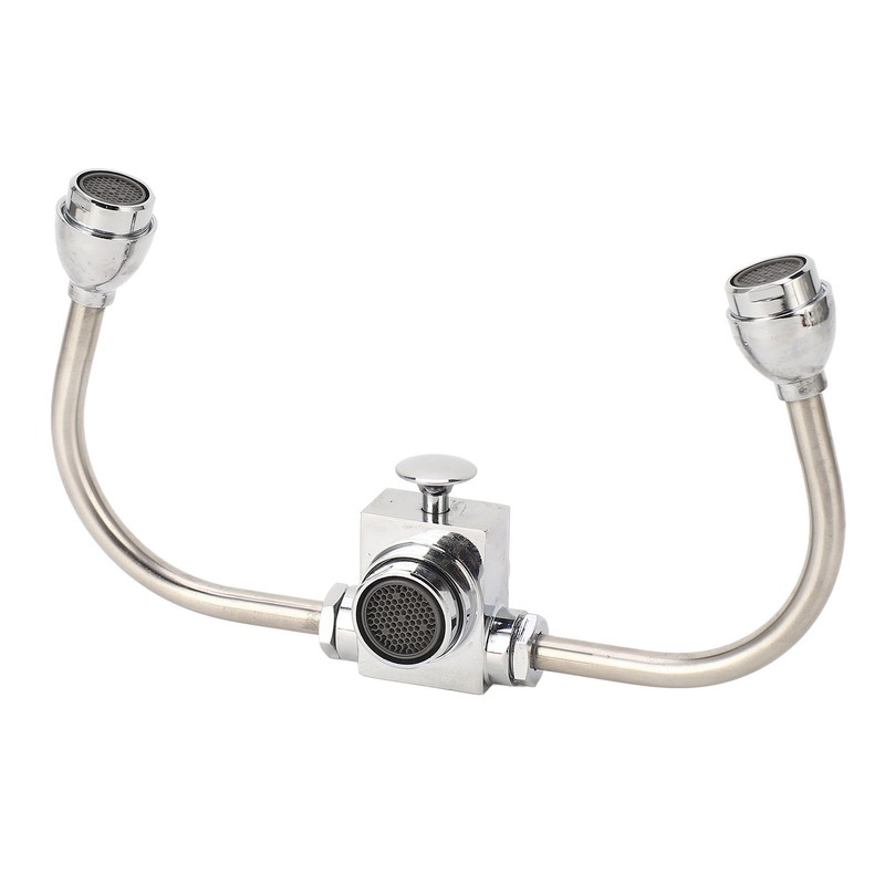 Faucet Mounted Eyewash Station Double Nozzle Emergency Eye Wash Unit