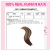 FUOTONBUTY Tape in Hair Extensions Human Hair Double Stitched Invisible