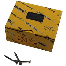 Xscorpion DWC112 200 Box of 1.5-Inch Drywall Coarse 6 Screws