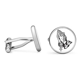 Oakmont Cufflinks Rosary Prayer Cufflinks Catholic Cuff Links (Contoured Edition)