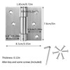 Jinyuanchao 3 Inch Self Closing Door Hinges, 3mm Thick Stainless