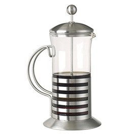 Stainless Steel and Glass Cappuccino Foam Press