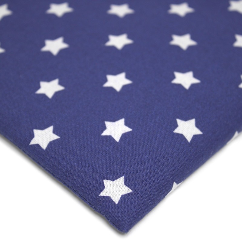 Organic Spelt Cushion 24 x 24 cm Stars Blue -