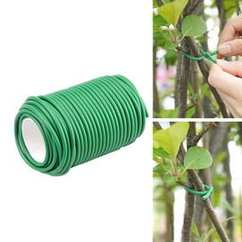 Garden Ties for Climbing Plants 65.6 Feet Soft Garden Plant Ties 3.5mm Rubber Twist Tie Heavy Duty Garden Wire for Plants Reusable Wire Ties,for Plant Support Vines Stems & Stalks