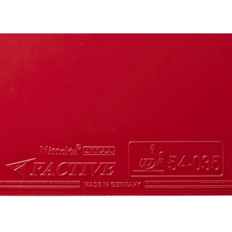 Nitaku NR8720 Table Tennis Rubber, Factive, Red, (20), 4