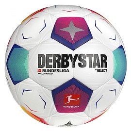 DERBYSTAR Unisex - Adult Bundesliga Brilliant Replica v23 Football, White, 4