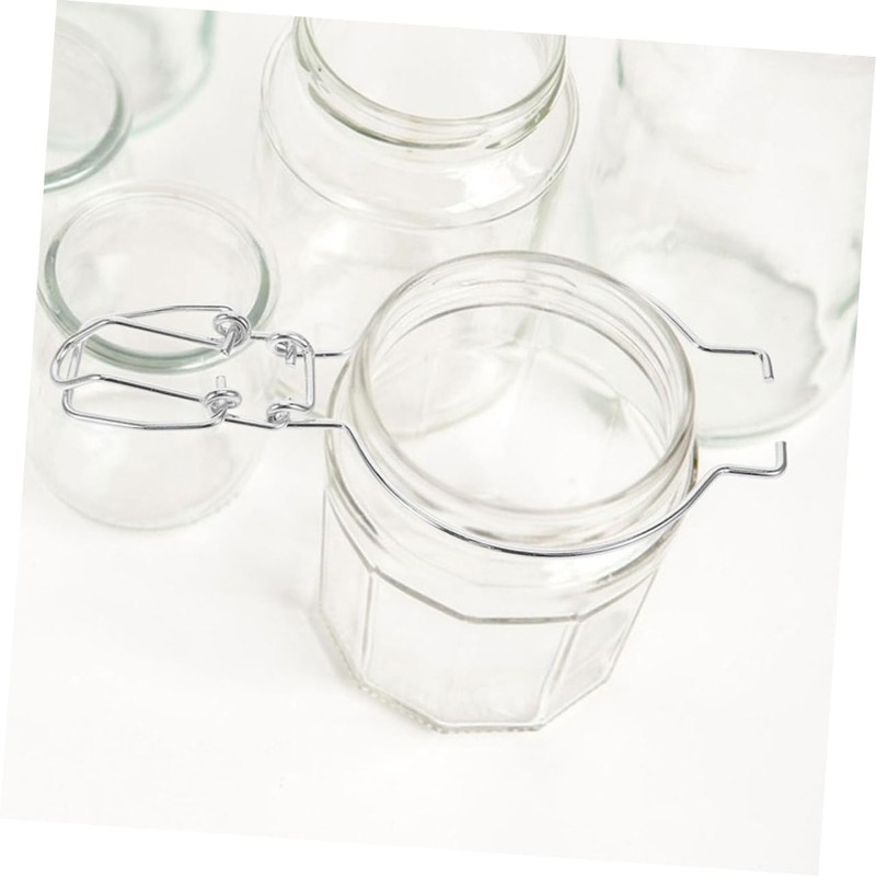 SHOWERORO 6Pcs Glass Canning Jar Accessories Wire Clamp Sealed Buckle