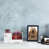 Relaxdays Desk Organiser, Pen Holder with 3 Compartments, Marble Look,